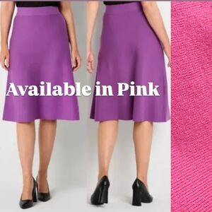 NWT Liz Claiborne A-Line Sweater Skirt in Jazzy Rose Size XXL
